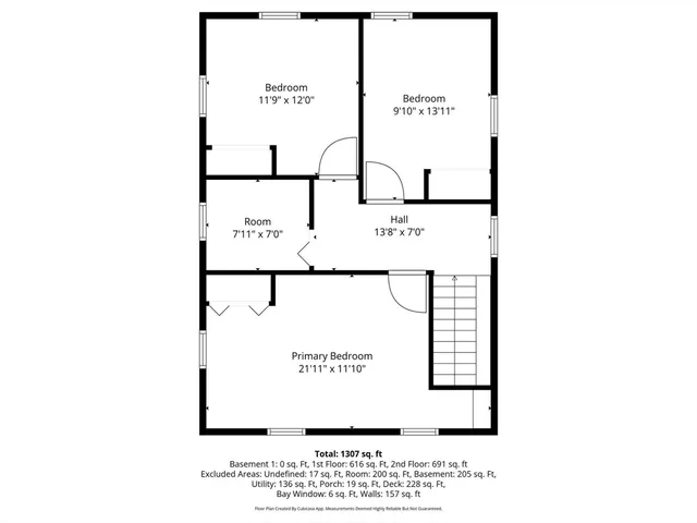 a picture of a room with a white wall and a picture