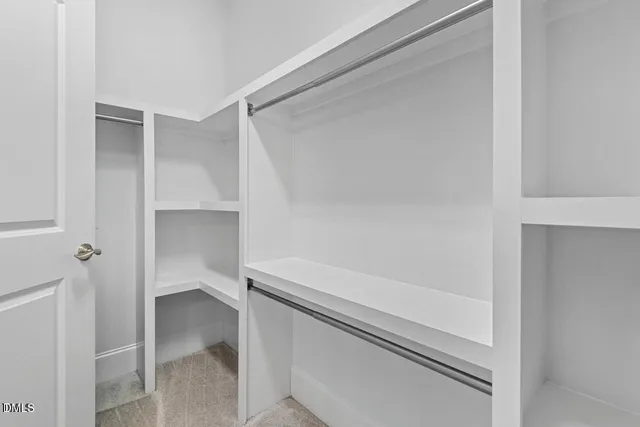 a close view of closet