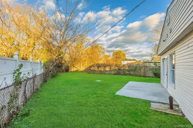 a view of yard with green space