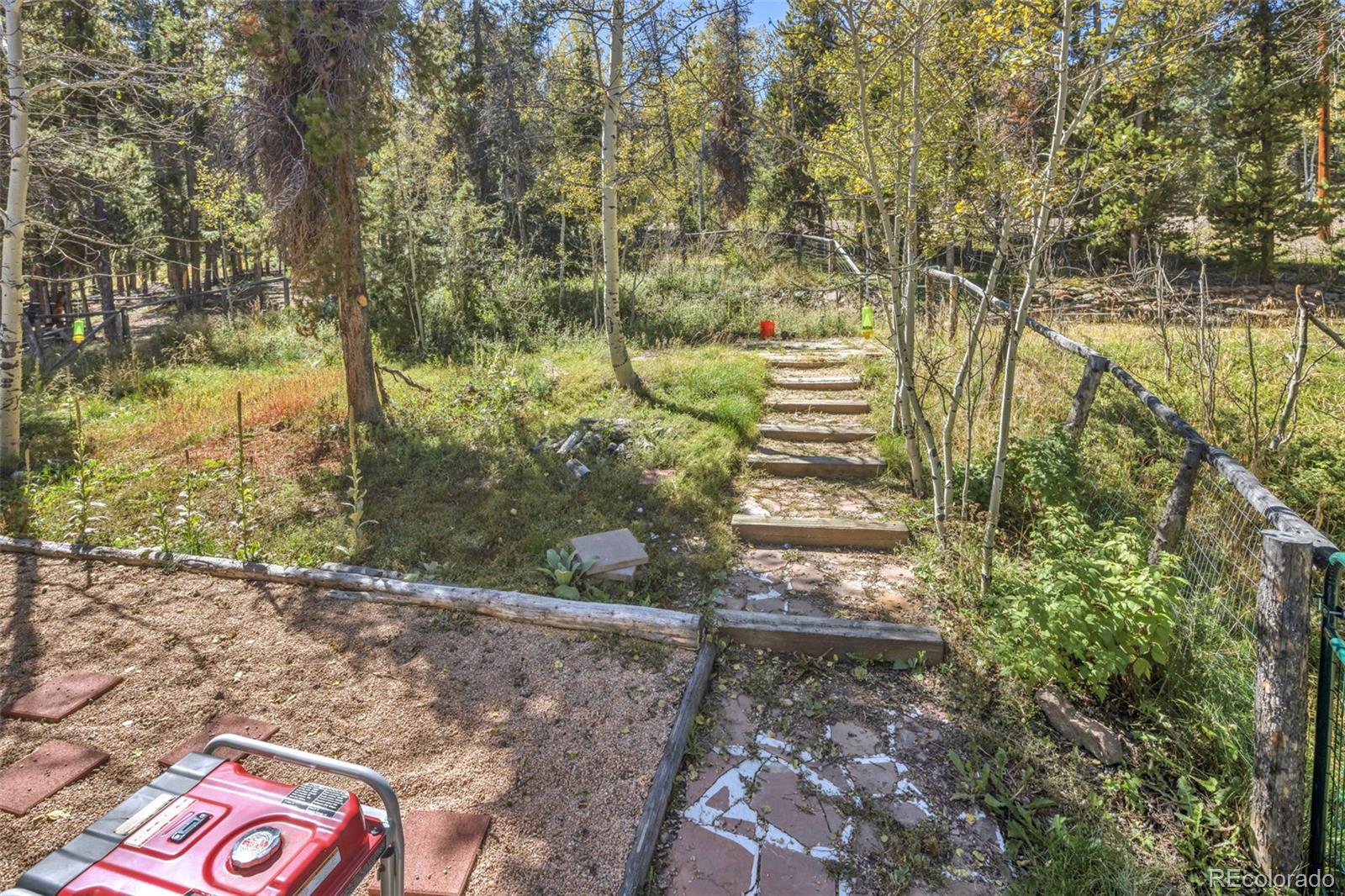 32252 Steven Way Conifer, CO 80433 - Photo 28 of 47 a backyard of a house with lots of green space