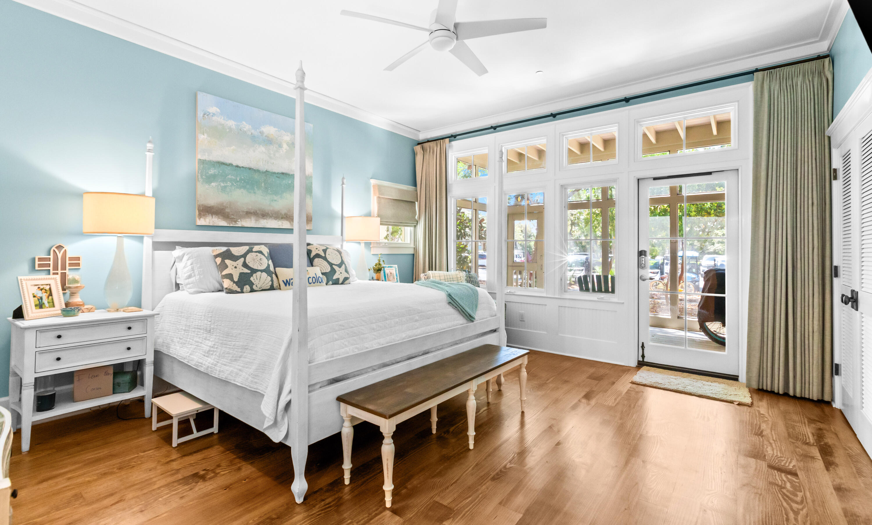 1660 East County Highway 30A, Unit 101 Santa Rosa Beach, FL 32459 - Photo 7 of 67 a bedroom with a bed and a large window with outer view