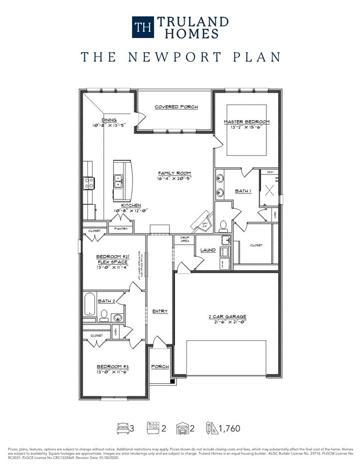 909 Charleston Loop Fairhope, AL 36532 - Photo 8 of 8 FLOOR PLAN