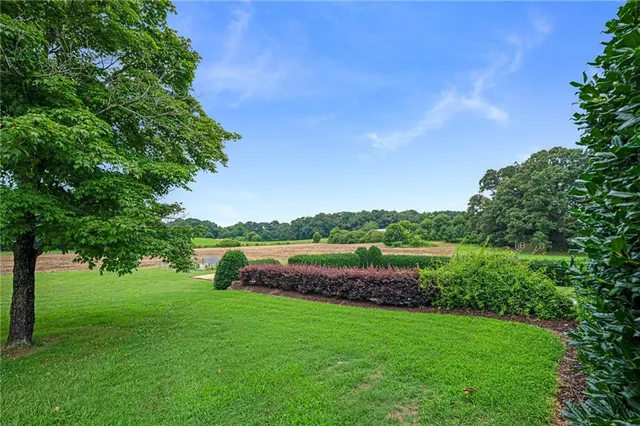 a table and chairs in a room