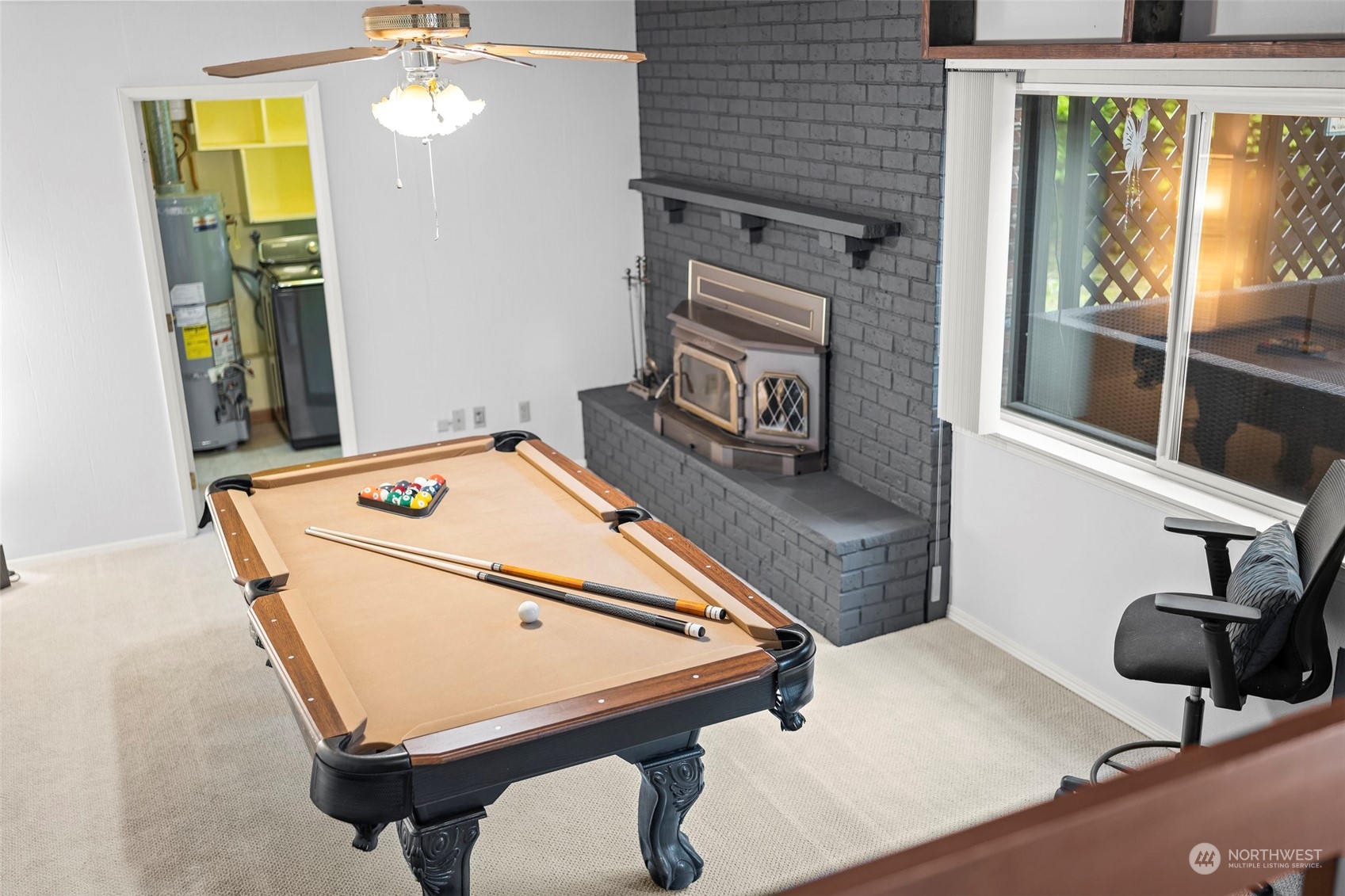 66 Bonney Street Steilacoom, WA 98388 - Photo 17 of 40 a room with pool table and windows