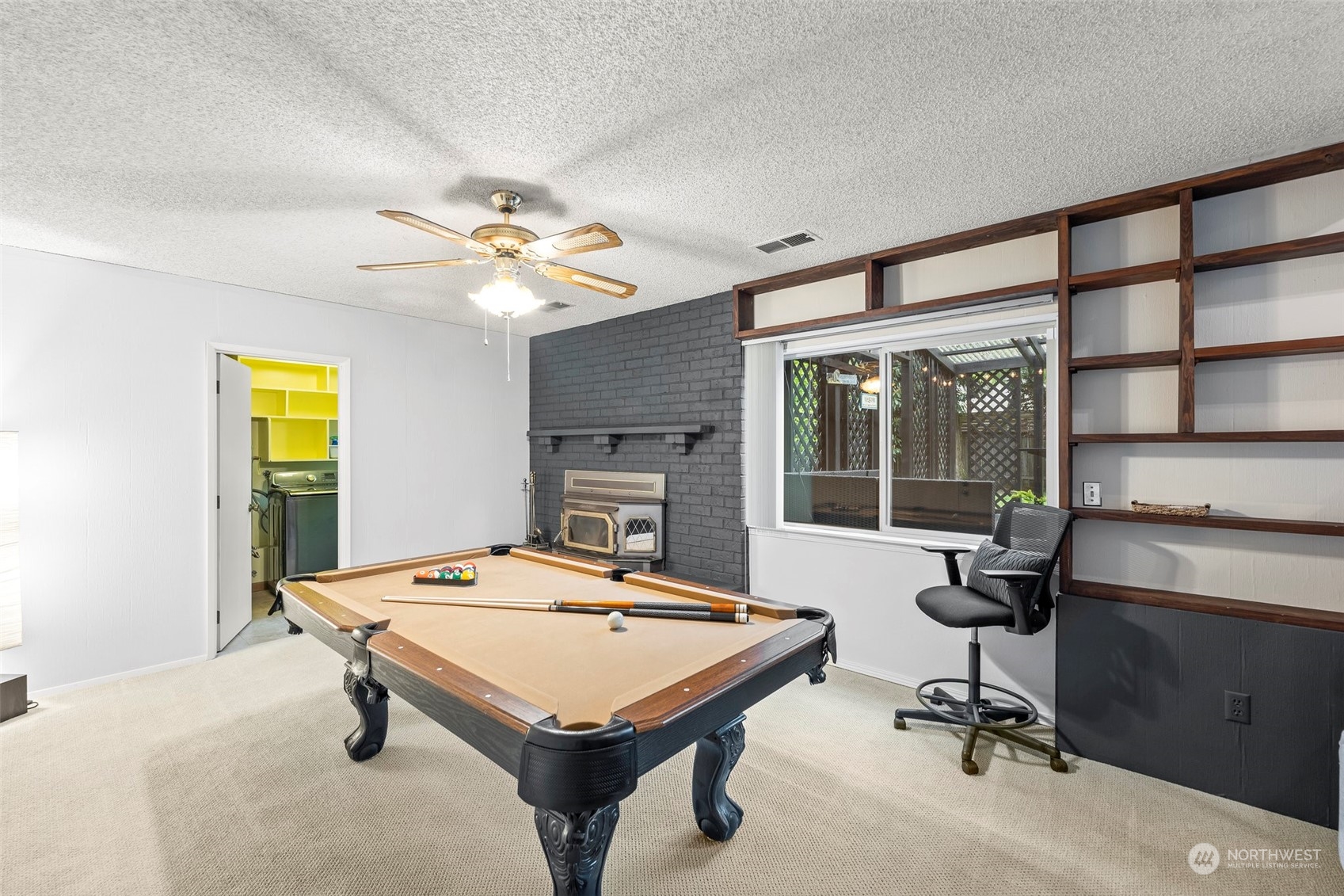 66 Bonney Street Steilacoom, WA 98388 - Photo 19 of 40 a room with pool table and windows