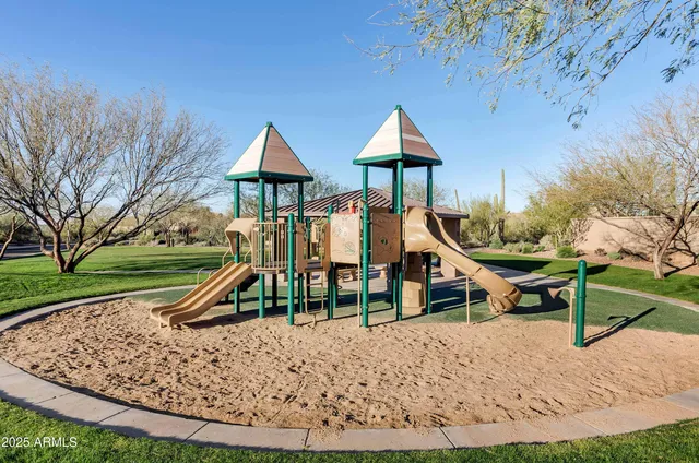 a view of outdoor space yard deck and slide