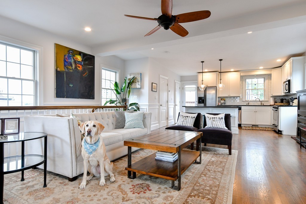 155 H Street, Unit 2 Boston, MA 02127 - Photo 3 of 20 a living room with furniture and kitchen view