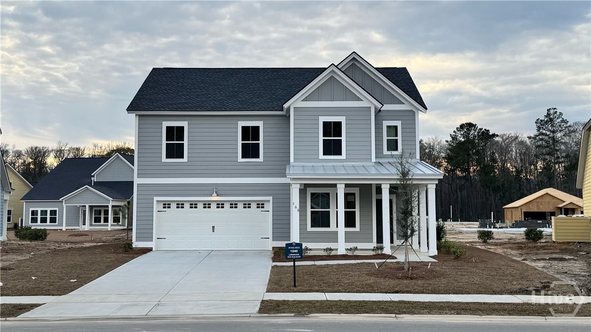 766 Blue Moon Crossing Pooler, GA 31322 - Photo 1 of 34 The Hanover Arbor Collection P6 Front Elevation Photo.