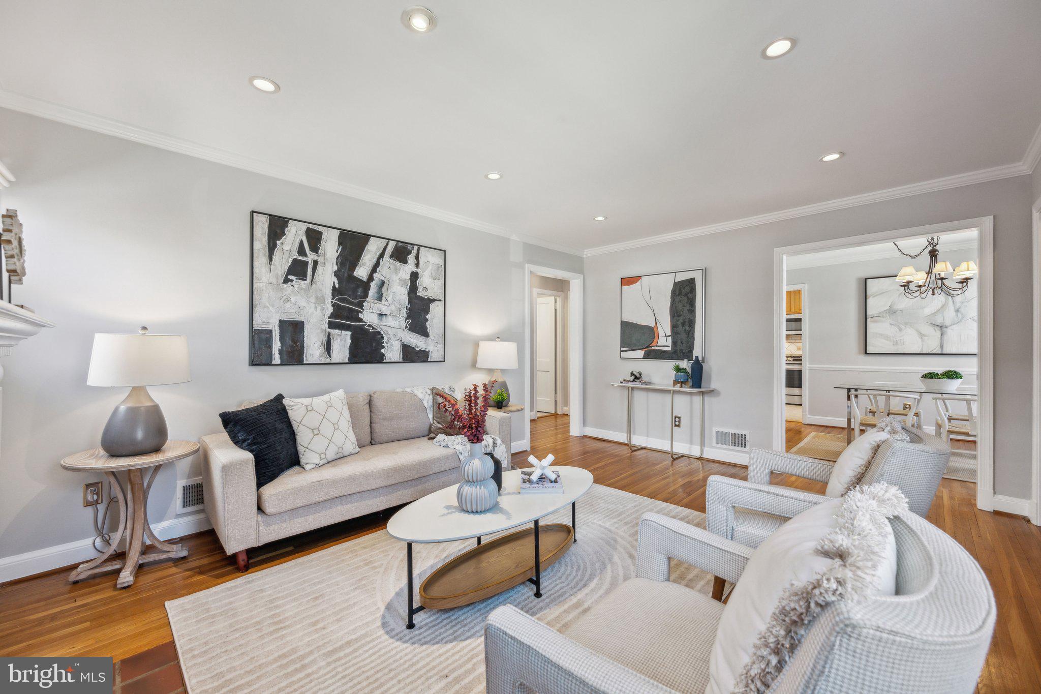 1720 Dublin Drive Silver Spring, MD 20902 - Photo 3 of 34 a living room with furniture and wooden floor