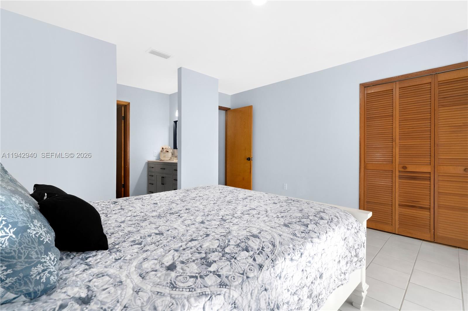 1142 Southwest 138th Court Miami, FL 33184 - Photo 23 of 50 a bedroom with a bed and cabinets