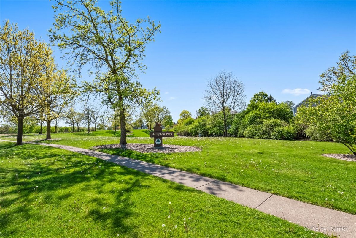 121 Hampton Street Cary, IL 60013 - Photo 49 of 56 a view of a backyard with large trees