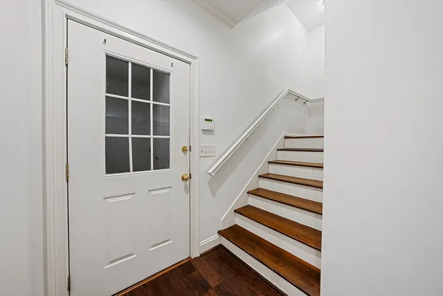 a house with trees in front of it