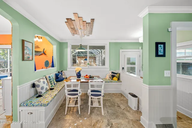 a view of staircase with black and white walls