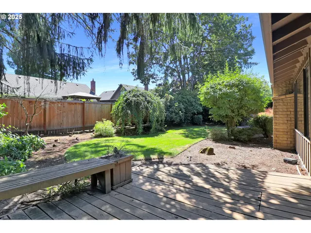 a view of a back yard of the house