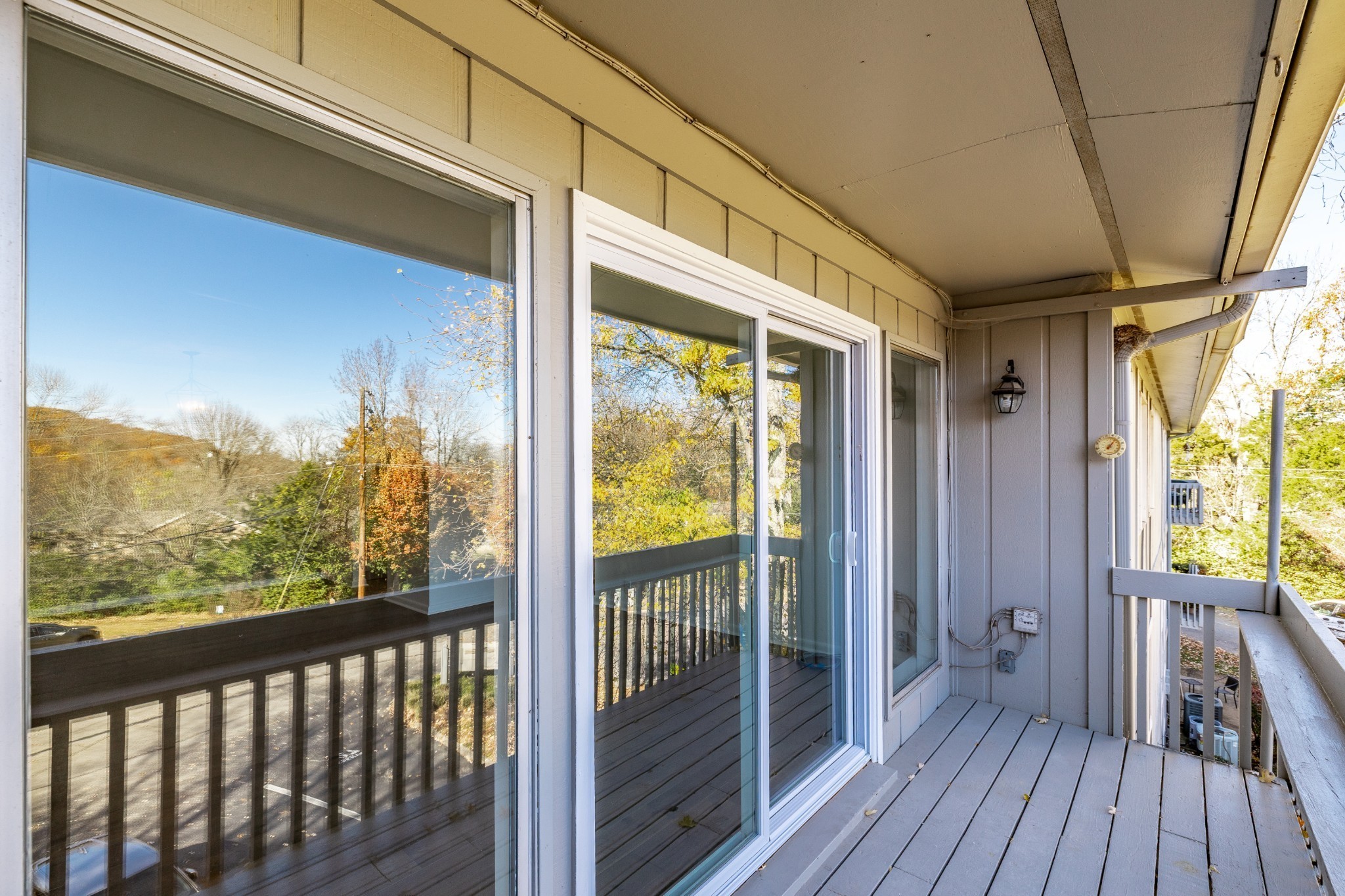 21 Vaughns Gap Road, Unit 55 Nashville, TN 37205 - Photo 12 of 35 a view of a balcony with wooden floor