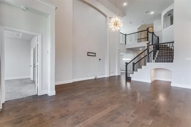 a view of a hallway with entryway
