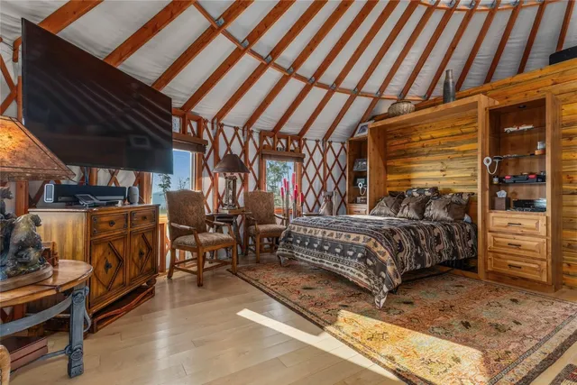 a view of a terrace with furniture