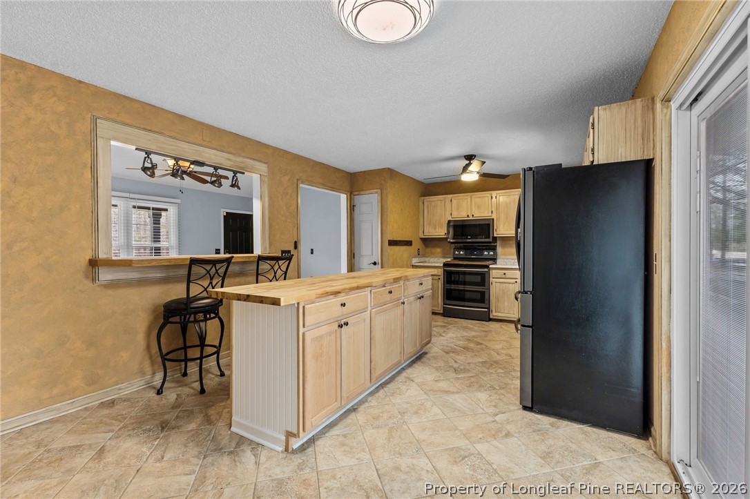 237 Lemuel Black Road Bunnlevel, NC 28323 - Photo 20 of 37 a kitchen with a refrigerator and a sink