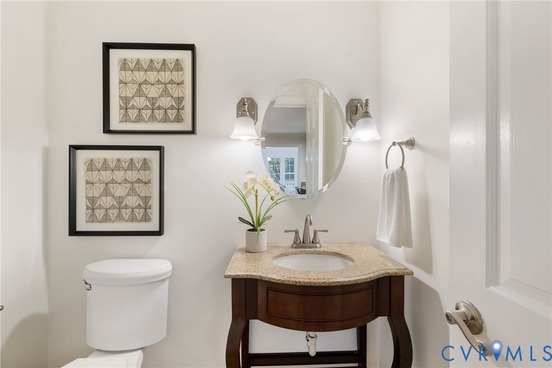 5903 Waters Edge Road Midlothian, VA 23112 - Photo 10 of 39 Powder room located in hall way off the kitchen, h