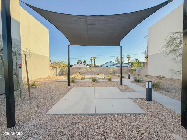 a view of a livingroom with a potted plant