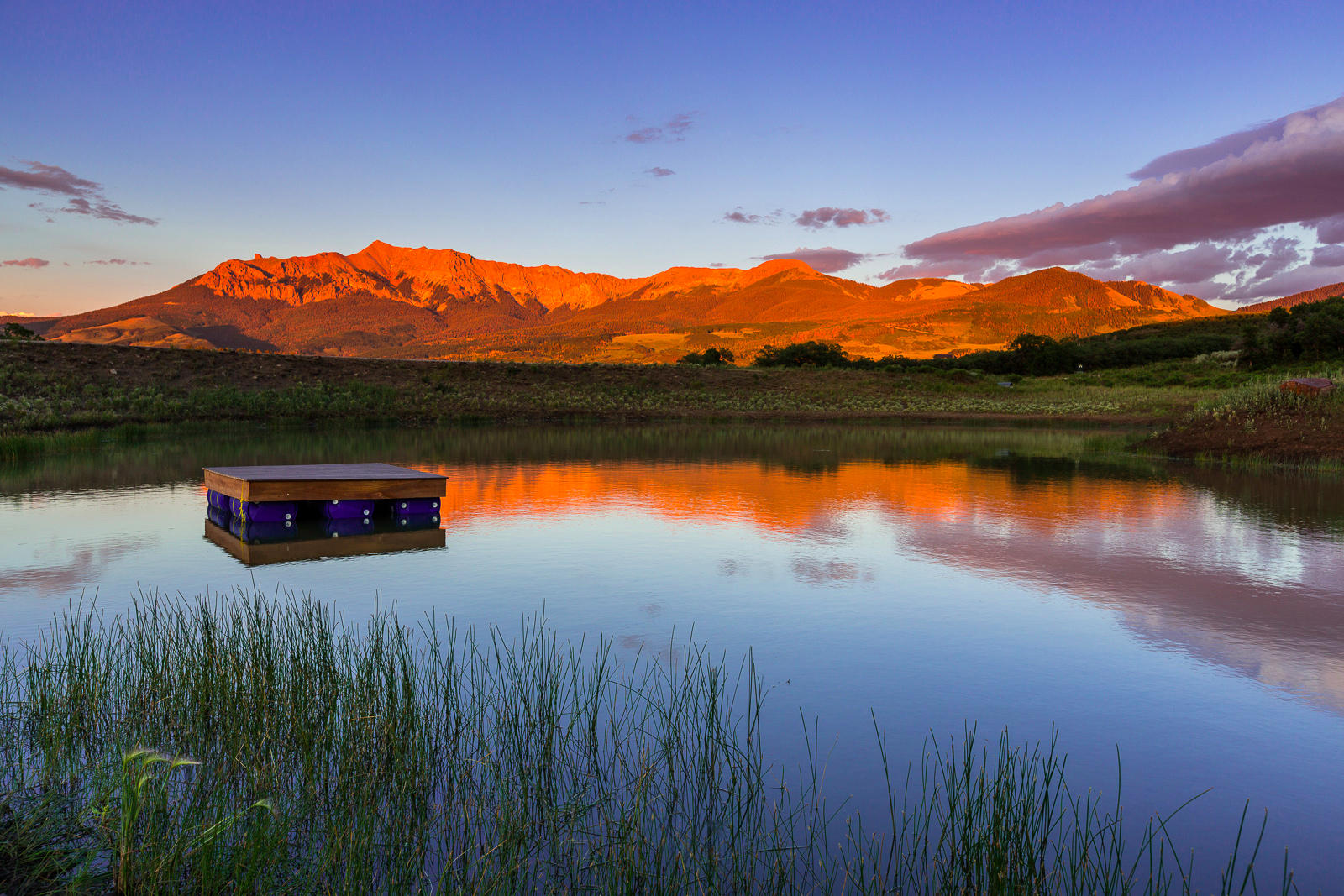 799 Harcourt Trail Placerville, CO 81430 - Photo 3 of 29 a view of a lake in middle of the house