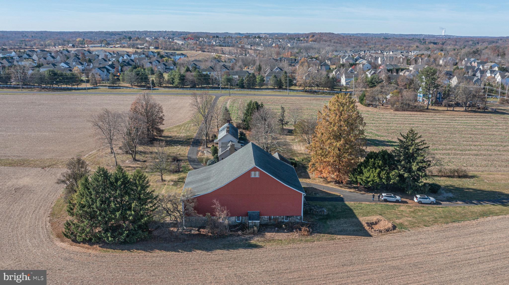 2209 Swamp Road Furlong, PA 18925 - Photo 54 of 59 an aerial view of house with yard and lake view