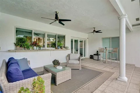 a view of a house with patio