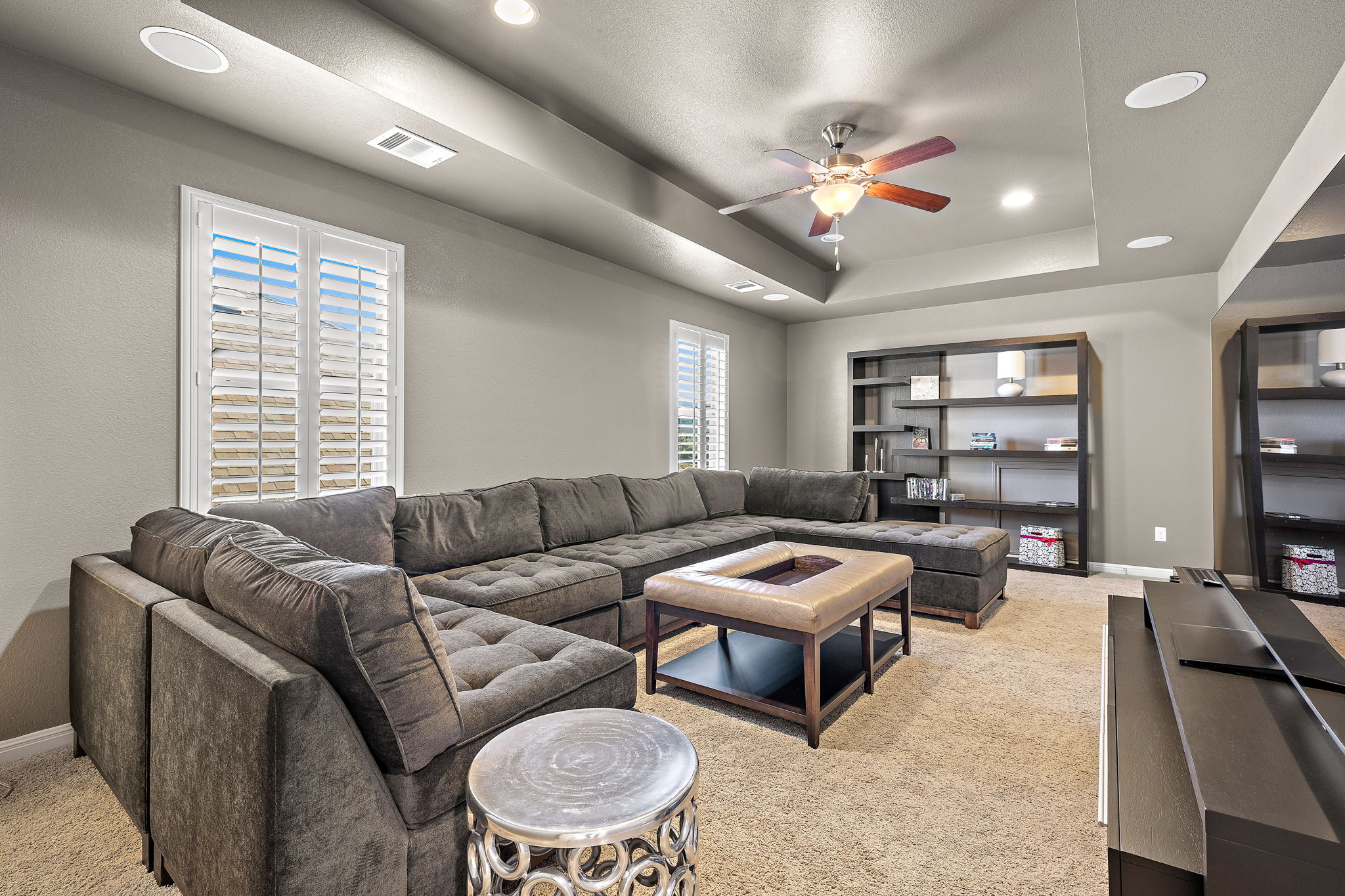 4413 Tambre Bend Austin, TX 78738 - Photo 23 of 30 a living room with furniture and a large window
