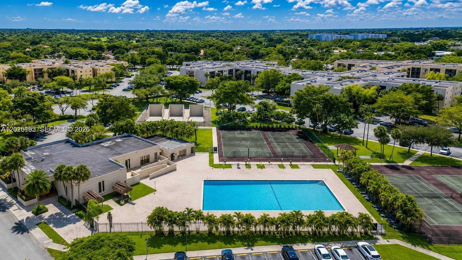 8400 Southwest 133rd Avenue Road, Unit 121 Miami, FL 33183 - Photo 8 of 43 an aerial view of a house with a garden