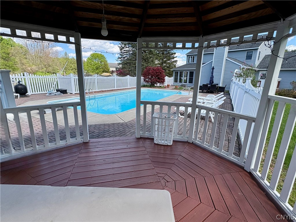 7892 East Ridge Pointe Drive Manlius, NY 13066 - Photo 4 of 46 View of the pool from the gazebo.