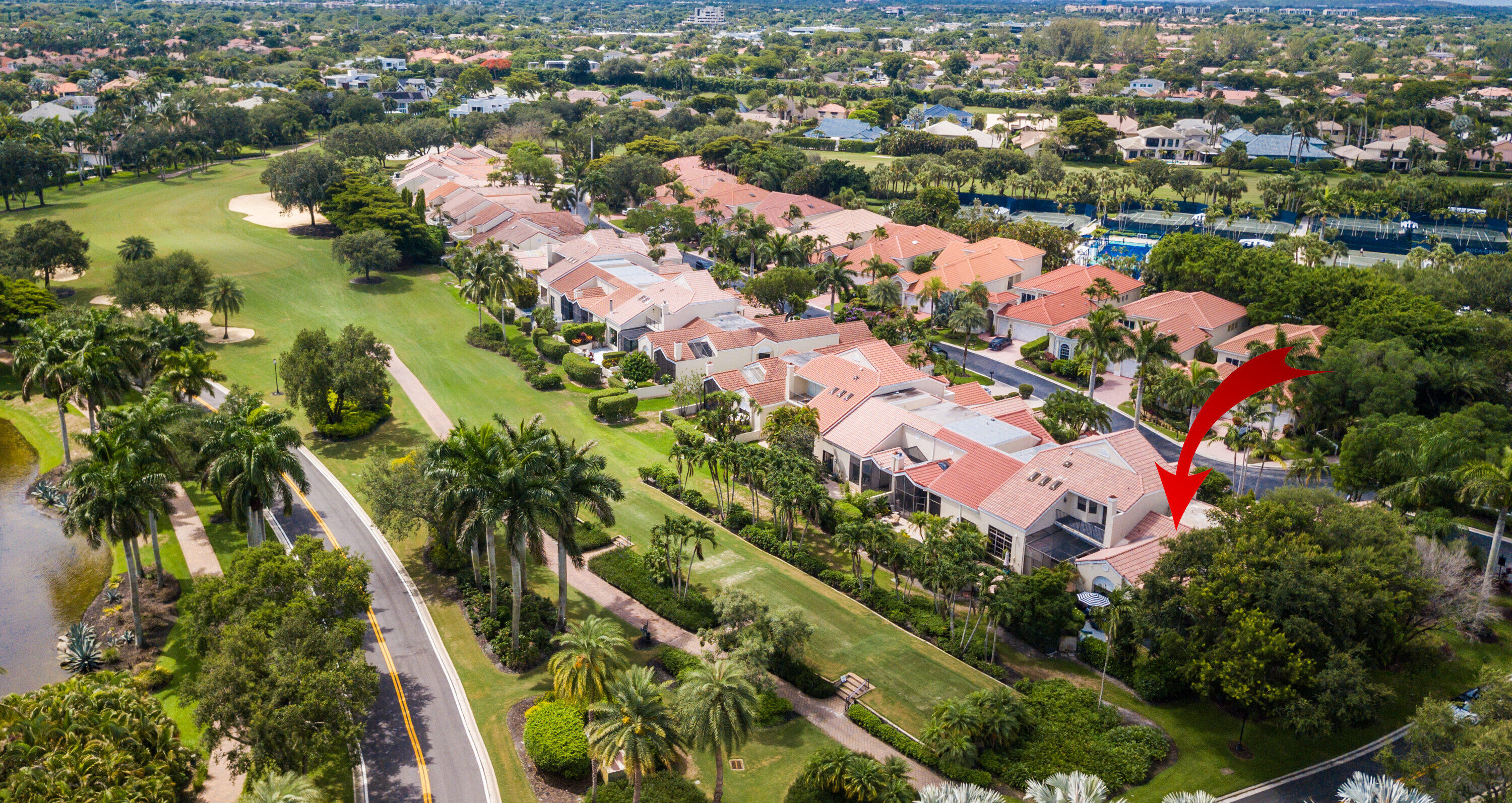 7493 Campo Florido Boca Raton, FL 33433 - Photo 35 of 62 an aerial view of residential houses with outdoor space and trees