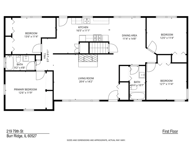 a view of a grassy field with trees