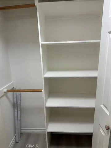 a close view of closet