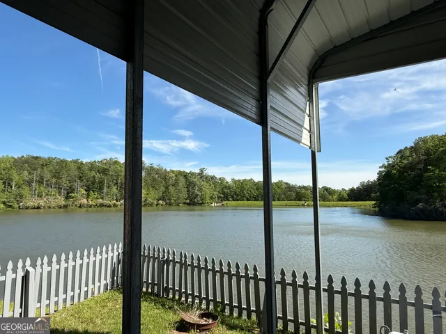a view of city from a balcony