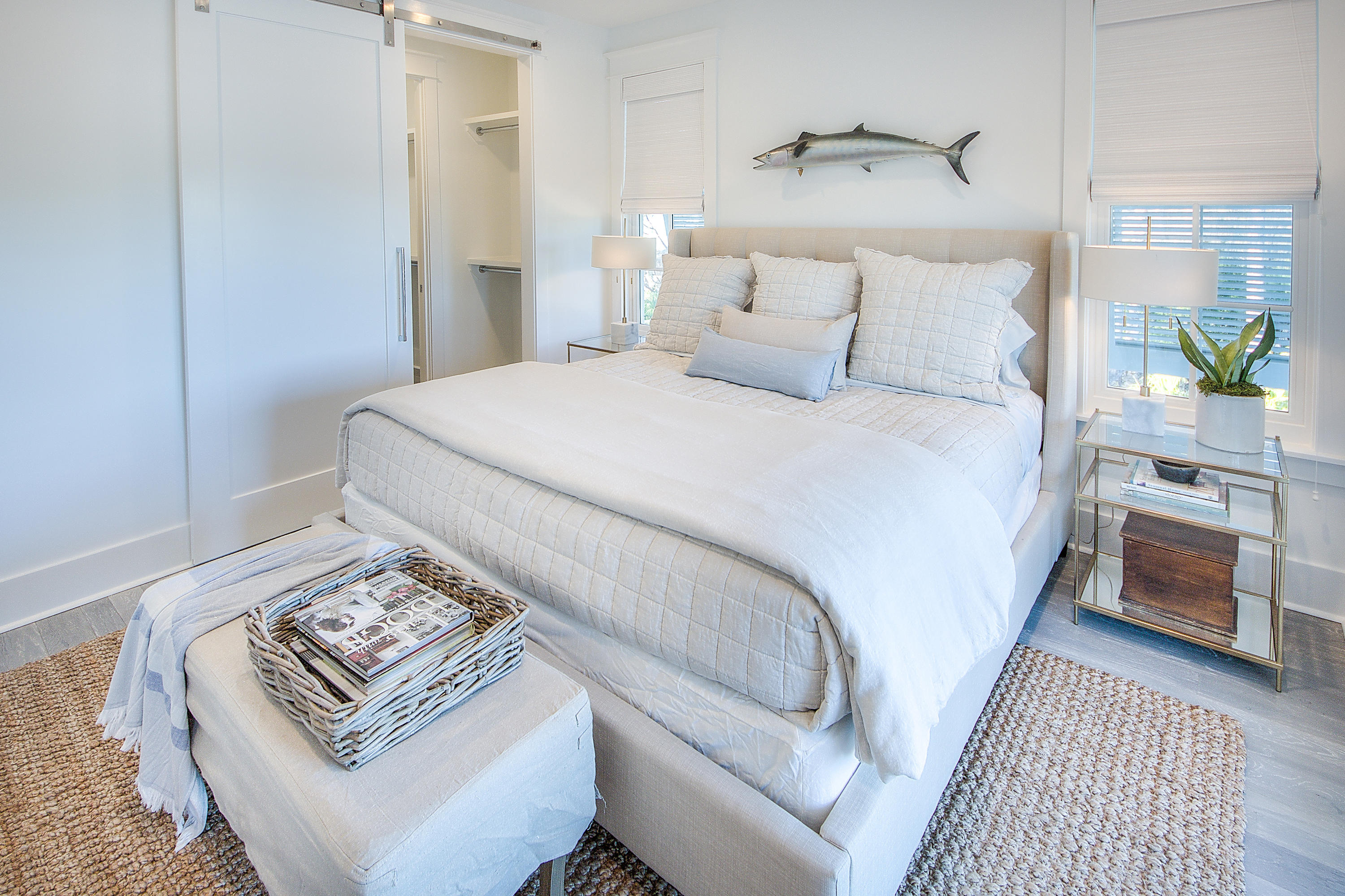 4 Garfield Street Santa Rosa Beach, FL 32459 - Photo 21 of 41 a bedroom with a bed and a lamp