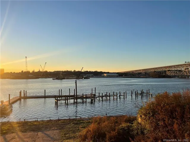 a view of ocean with a mountain view