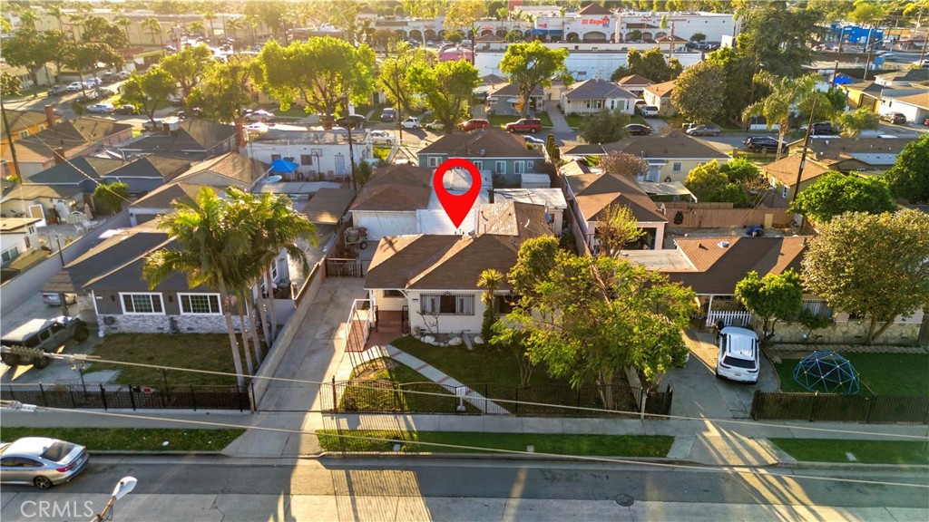 10731 Wright Road South Gate, CA 90280 - Photo 34 of 35 an aerial view of a house with a swimming pool