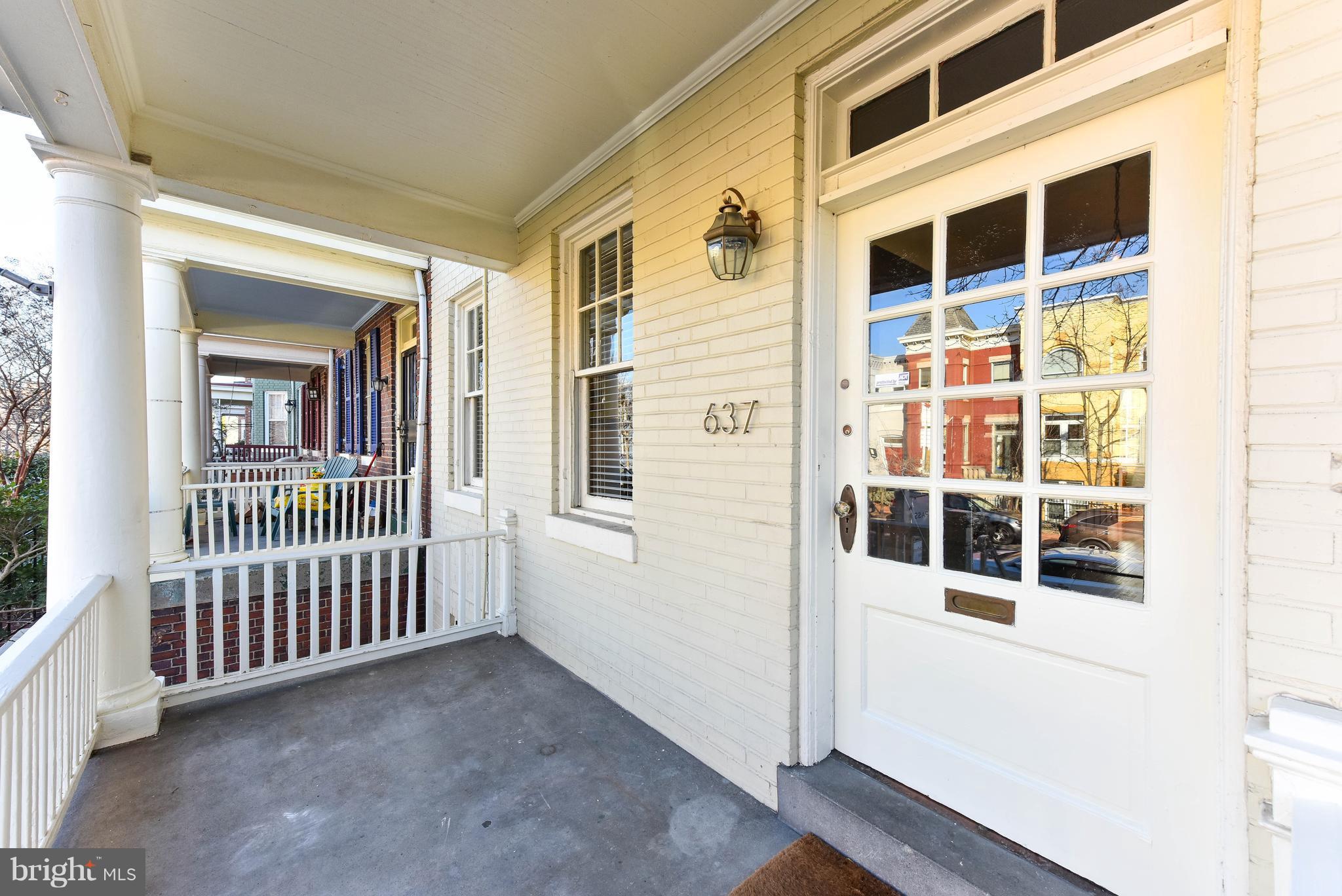 637 E Street Northeast Washington, DC 20002 - Photo 2 of 29 a view of a balcony with a window
