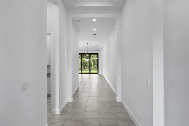 a view of hallway with window