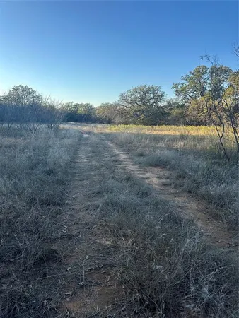 a view of a lake next to a yard