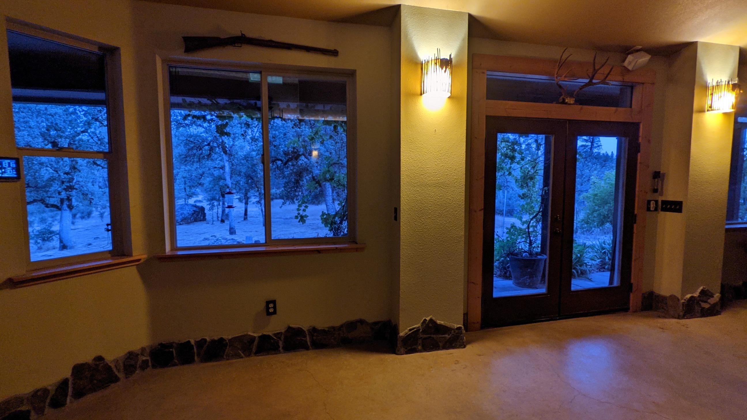 27203 Donkey Mine Road Oak Run, CA 96069 - Photo 3 of 22 a view of a door and wooden wall