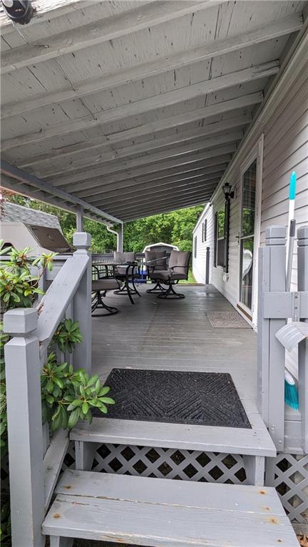 542 Finks Run Road McDonald, PA 15057 - Photo 9 of 28 a view of a patio with table and chairs and potted plants