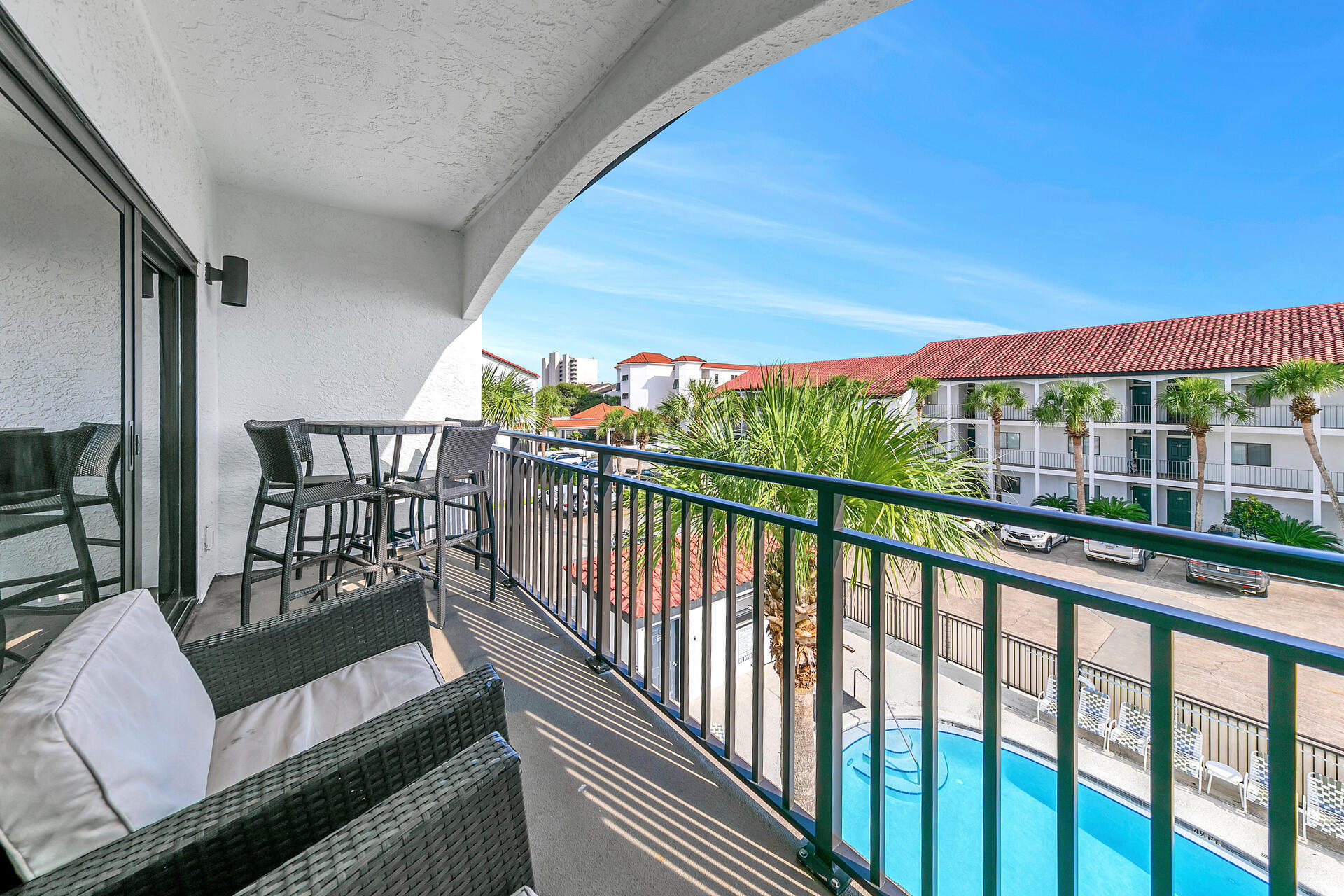 3604 East County Highway 30A, Unit B8 Santa Rosa Beach, FL 32459 - Photo 22 of 39 a view of a two chairs in the balcony