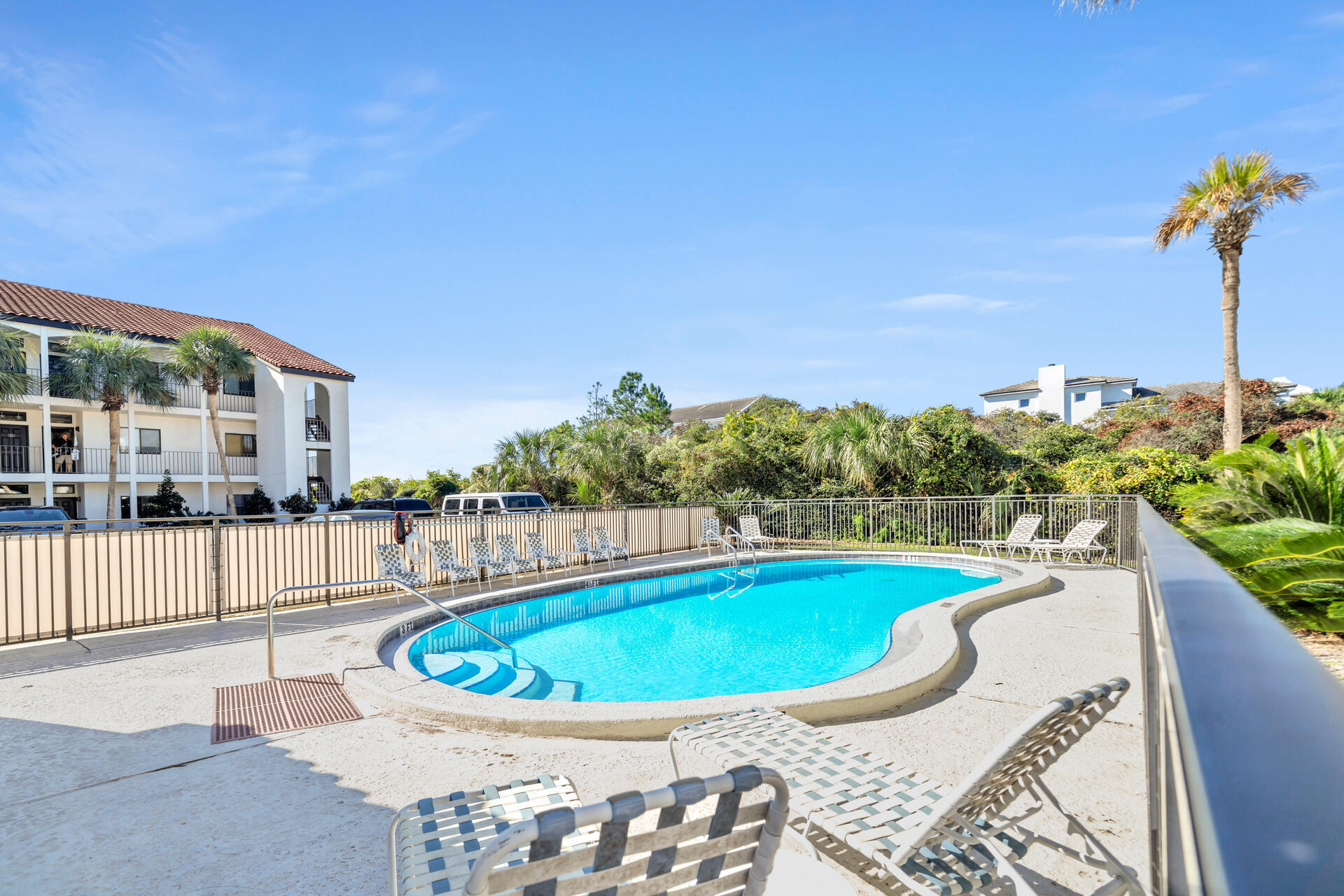 3604 East County Highway 30A, Unit B8 Santa Rosa Beach, FL 32459 - Photo 38 of 39 a view of a swimming pool with a patio