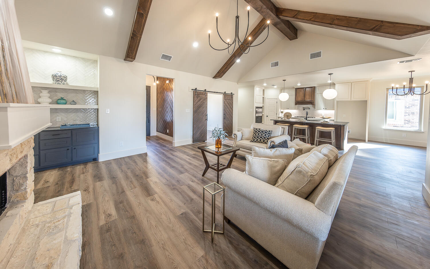 3605 143rd Street Lubbock, TX 79423 - Photo 7 of 34 a living room with furniture and a wooden floor