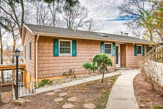 a house view with a outdoor space