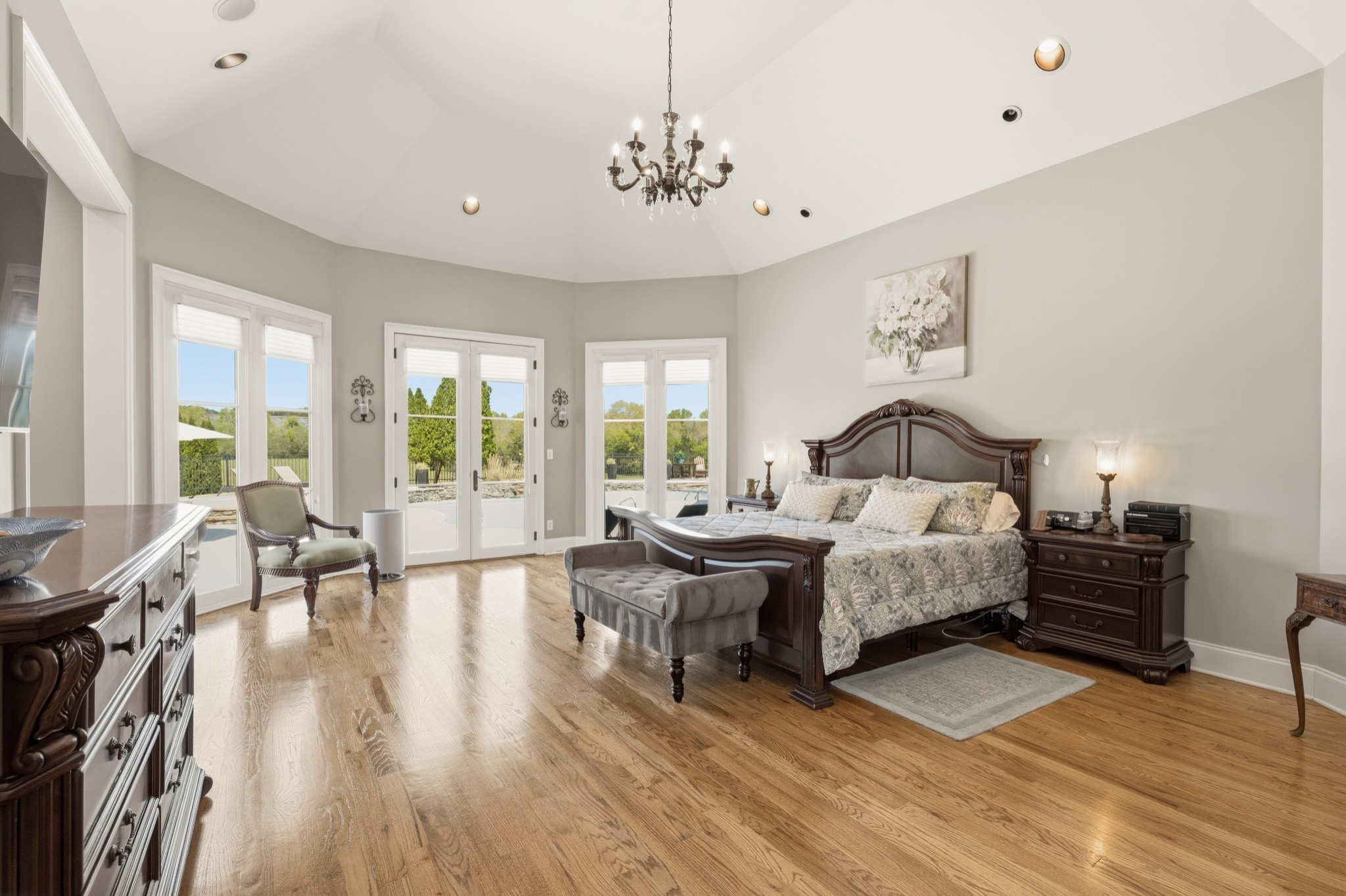 4606 Shores Road Murfreesboro, TN 37128 - Photo 28 of 74 a spacious bedroom with a bed and wooden floor