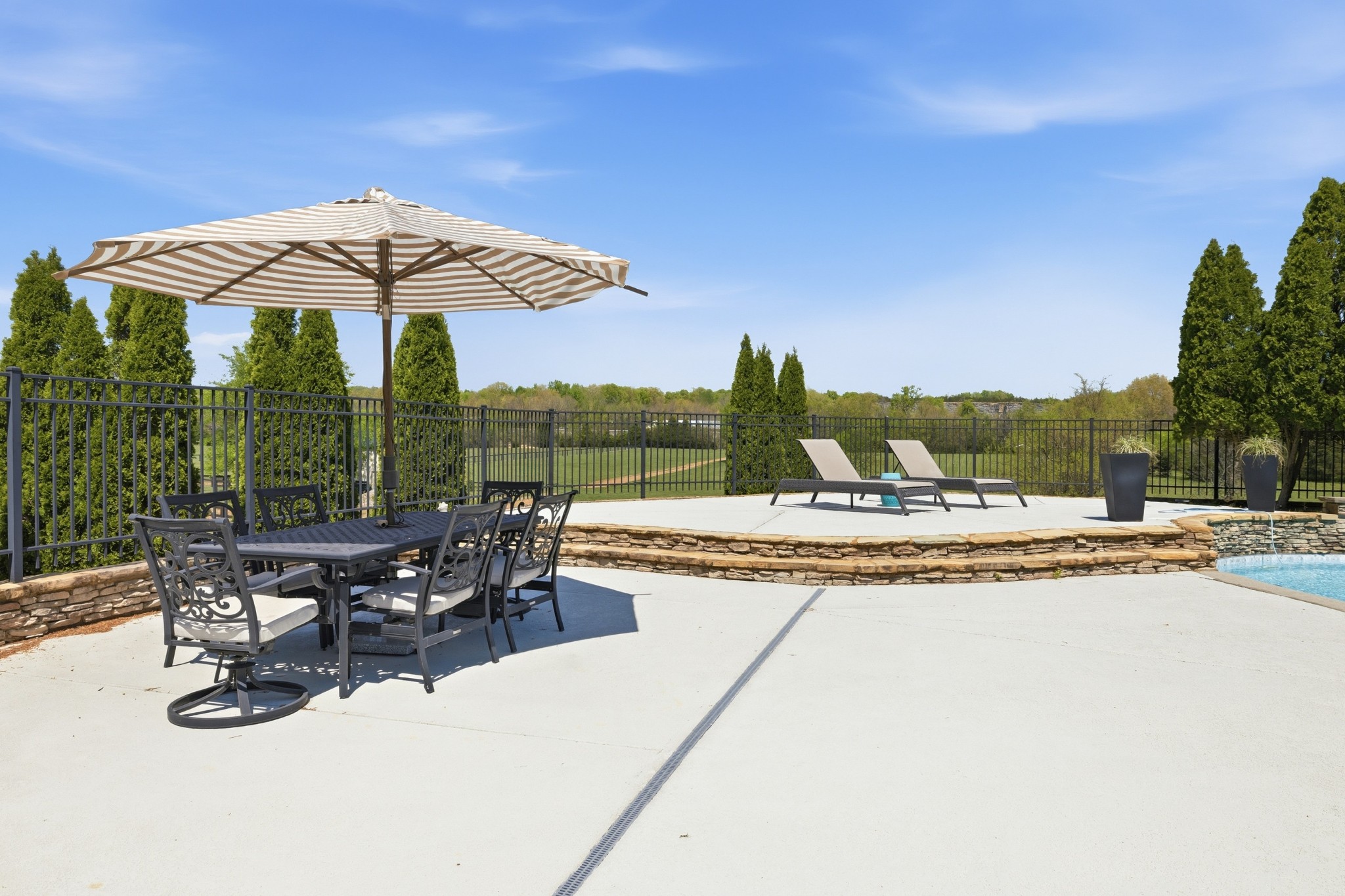 4606 Shores Road Murfreesboro, TN 37128 - Photo 53 of 74 a view of swimming pool with outdoor seating and plants