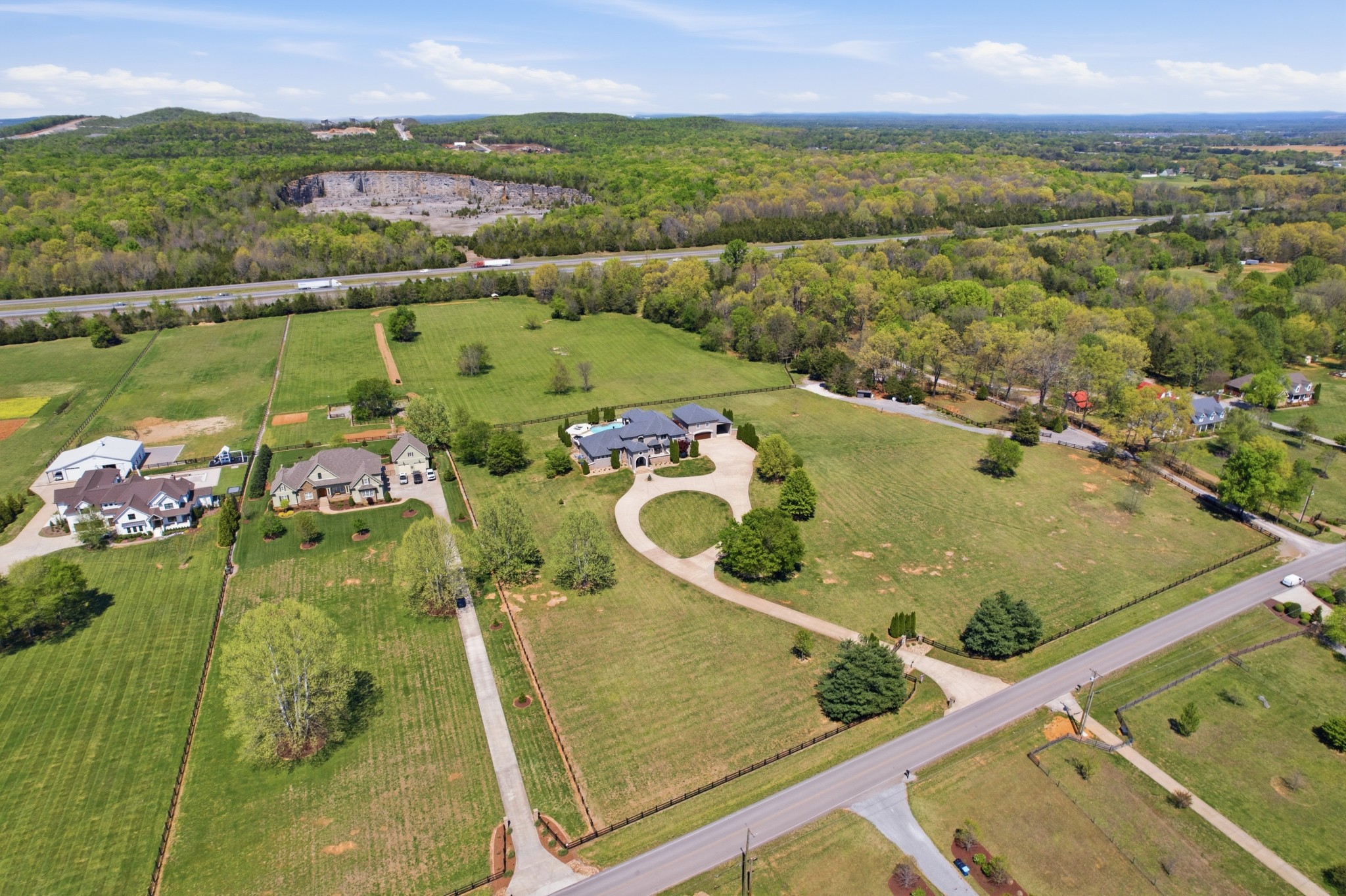 4606 Shores Road Murfreesboro, TN 37128 - Photo 70 of 74 an aerial view of a residential houses with outdoor space