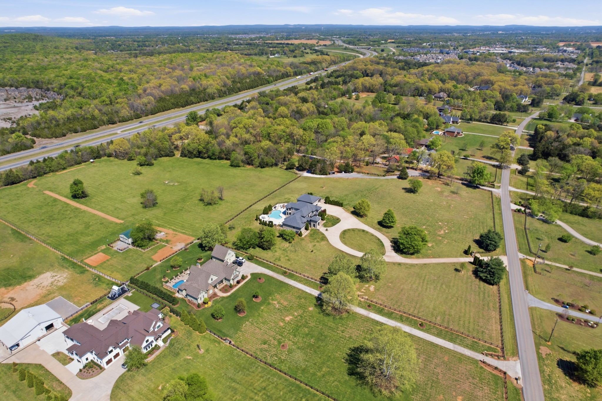4606 Shores Road Murfreesboro, TN 37128 - Photo 74 of 74 an aerial view of residential houses with outdoor space